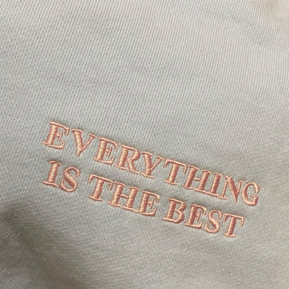 LPA Everything Is The Best Sweatshirt - Cloud Blue - Picture 6 of 12